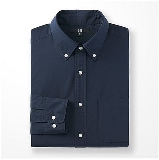 Uniqlo MEN Extra Fine Cotton Broadcloth Long Sleeve Shirt
