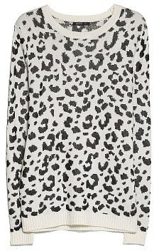 MANGO Leopard pattern alpaca-blend sweater