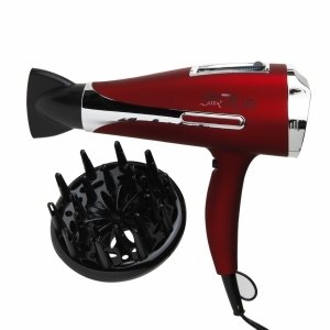 CHI Air Vibe Ceramic Ionizing Touch Screen Hair Dryer, Red Metallic