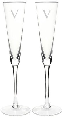 Cathy's Concepts 'Modern Flare' Personalized Toasting Flutes (Set of 2)