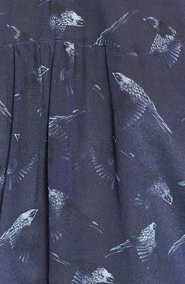 Rebecca Taylor 'Flock Together' Print Silk Shirt