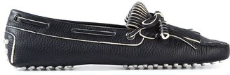 Tod's 'Gommino' fringed bow loafers