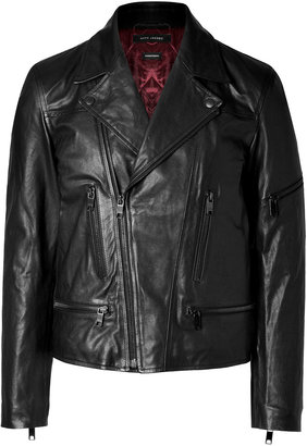 Marc Jacobs Leather Biker Jacket Gr. 46