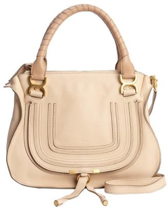 Chloé beige leather 'Marcie' convertible top handle bag