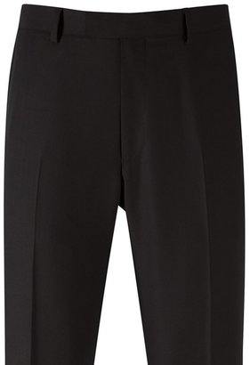 Charles Tyrwhitt Black hopsack classic fit suit trousers