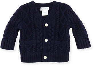 Ralph Lauren Childrenswear Cotton Cable-Knit Cardigan, 3-12 Months