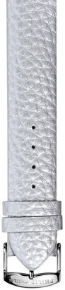 Philip Stein Teslar 20mm Large Grainy Calfskin Strap, Platinum