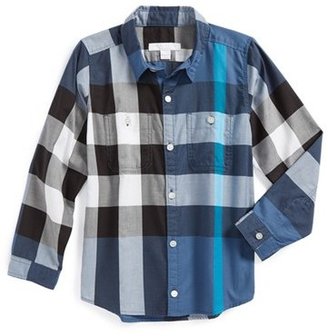 Burberry 'Mini Camber' Check Print Woven Shirt (Toddler Boys, Little Boys & Big Boys)