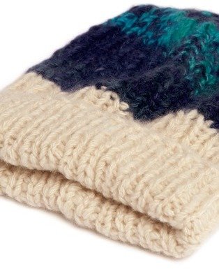 Nobrand 'Half Straight Ski' chunky knit cashmere beanie
