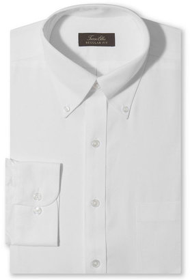 Tasso Elba Non-Iron Pinpoint Solid Dress Shirt