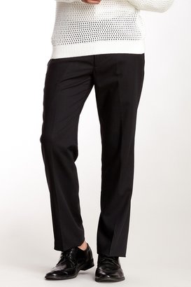 Kenneth Cole New York Black Wool Solid Slim Pant
