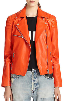 McQ Leather Motorcycle Jacket