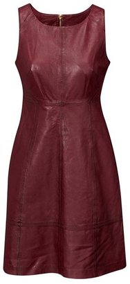 Ellos Fitted Leather Dress
