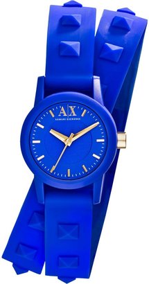 Armani Exchange AX6024 Street Ladies Silicone Blue Strap Watch