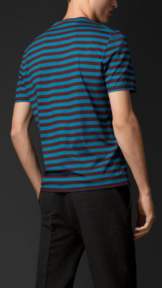 Burberry Striped Cotton T-Shirt