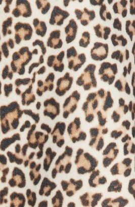 Carven Leopard Print Flared Skirt