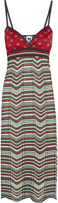 M Missoni Crochet-knit cotton-blend midi dress
