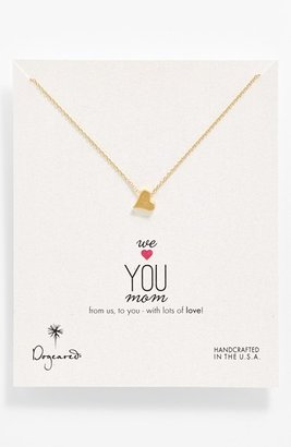 Dogeared 'We Love You, Mom' Boxed Heart Pendant Necklace