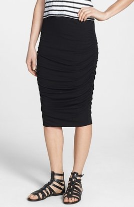 Vince Camuto Ruched Midi Tube Skirt (Petite)