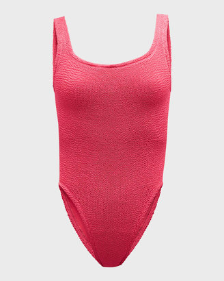 Hunza G Square-Neck One-Piece Swimsuit