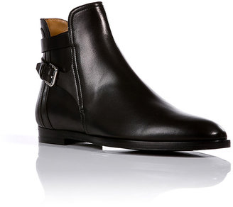 Ralph Lauren Collection Leather Quilita Ankle Boots
