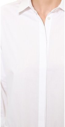 Alexander Wang T by Cotton Poplin Long Sleeve Shirtdress