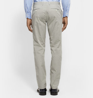 Hardy Amies Slim-Fit Washed Cotton-Twill Trousers