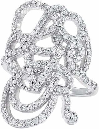 OAK The Lover Pave Ring, Silver - Ring Size O