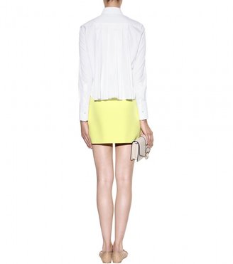 Valentino Wool and silk-blend mini skirt