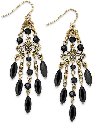 Lauren Ralph Lauren Gold-Tone Victorian Chandelier Earrings