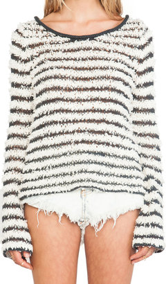 Free People Downy Stripe Pullover
