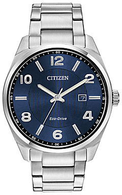 Citizen Men's Sports Eco-Drive Stainless Steel Bracelet Strap Watch