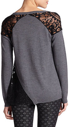 Nanette Lepore Torcello Lace-Detail Pullover