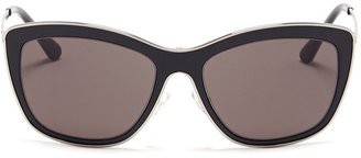 Valentino Plastic inlay wire-rim sunglasses