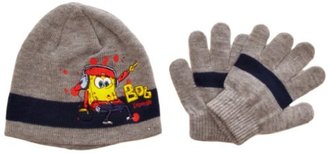 Nickelodeon Sponge Bob H11F4107 Boy's Hat and Glove Set