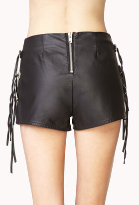Forever 21 Out West Faux Leather Shorts