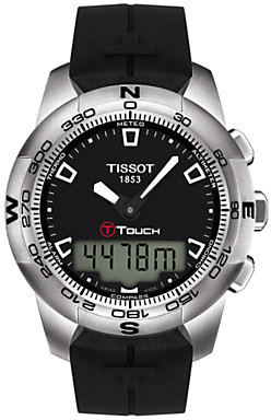 Tissot T0474201105100 T-Touch Men's Touch Screen Bracelet Watch, Black