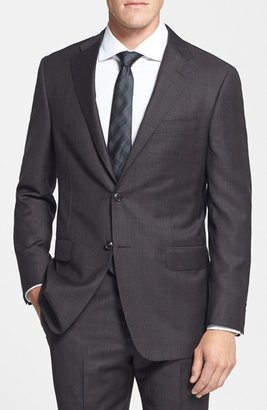 Hickey Freeman Classic Fit Windowpane Suit