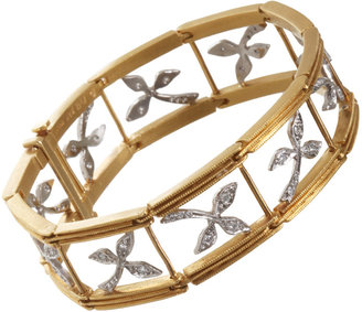 Cathy Waterman Diamond Three-Leaf Flex Bracelet
