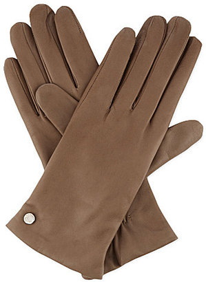 Armani Collezioni Classic leather gloves