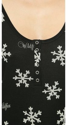 Wildfox Couture Snowed In Snowflake Sleep Shirt