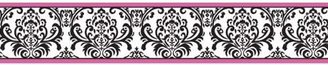 JoJo Designs Hot Pink, Black and White Isabella Baby and Kids Wall Border by Sweet