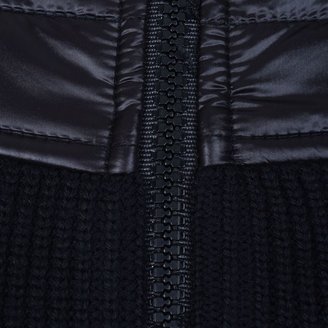 Moncler Nylon Knitted Hooded Jacket