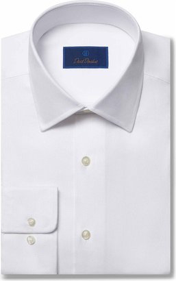 David Donahue Regular Fit Cotton Oxford Dress Shirt