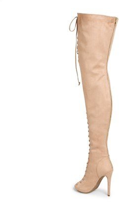 Zigi girl 'Piarry' Lace-Up Thigh-High Boot (Narrow Calf)