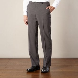 Thomas Nash Big and tall grey dual striped trousers