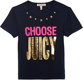 Juicy Couture Choose Juicy studded t-shirt 2-14 years