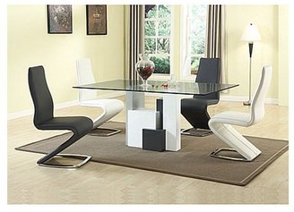 Shelley Chintaly Imports Rectangular Dining Table with 4 TARA Chairs