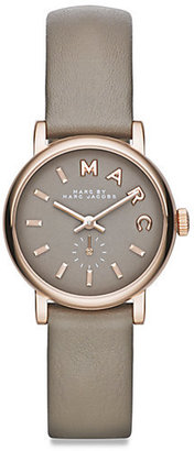 Marc by Marc Jacobs Baker Rose Goldtone Stainless Steel & Leather Strap Watch