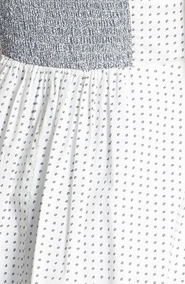 Maia Keyhole Detail Cotton Poplin Fit & Flare Dress